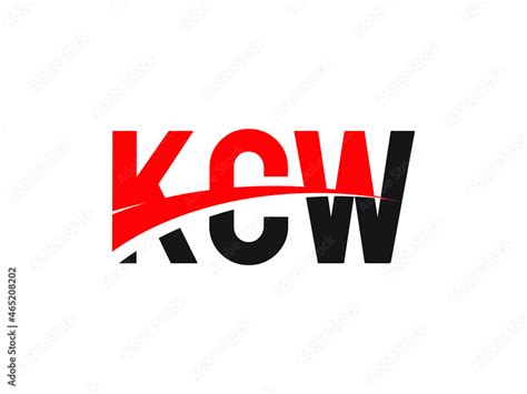 KCW Letter Initial Logo Design Vector Illustration Stock Vector | Adobe ...