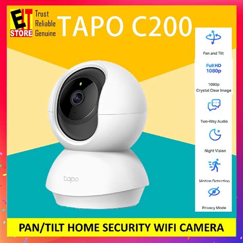 Tp Link Tapo C Pan Tilt Home Security Wifi Camera Free Gb Micro