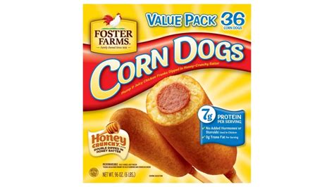 Foster Farms Honey Crunchy Flavor Mini Corn Dogs 40 Ct 55 Off