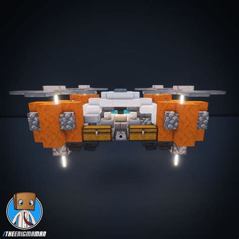 Minecraft Drone Build Theenigmaman Minecraft Blueprints Minecraft