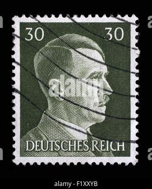 NAZI GERMANY CIRCA 1941 Postage Stamp With Portrait Of Adolf Hitler