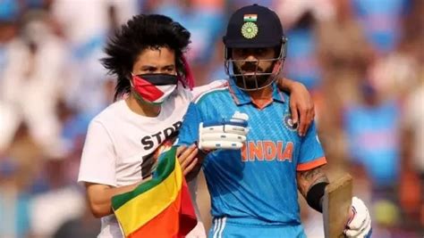 World Cup Final Palestine Fan Attempts Hug With Virat Kohli Must Watch