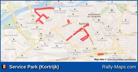 Service Park Kortrijk Stage Map 6 Uren Van Kortrijk 2023 Rally