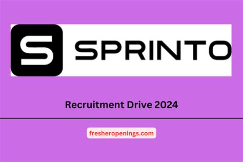 Sprinto Internship Drive Hiring Freshers Stipend Up To Lpa