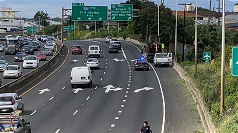 Debris On H Freeway Slows Westbound Traffic Through Town