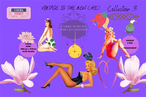 Unique Retro Hot Babes Illustration V Graphic By Manifesto Design Creative Fabrica