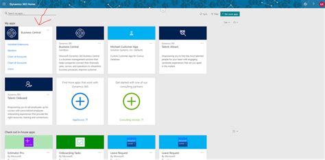 What to do if your Business Central icon is missing on the Dynamics 365 ...