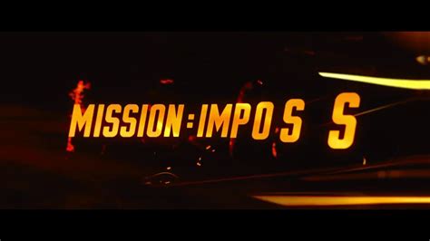 Mi6 Mission Impossible 6 Mission Impossible Fallout Opening Credit Opening Sequence Youtube