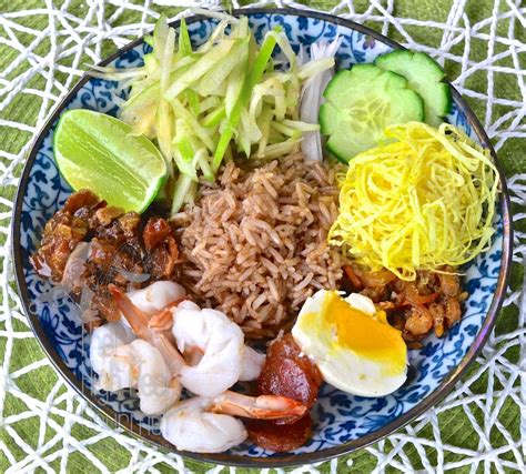 De Constructed Thai Shrimp Paste Fried Rice Khao Kluk Kapi Shrimp