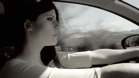 Woman Crying While Driving Car Stock Footage Video 100 Royalty Free