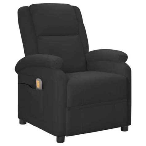 Omabeta Fauteuils électriques Fauteuil De Massage Noir Similicuir