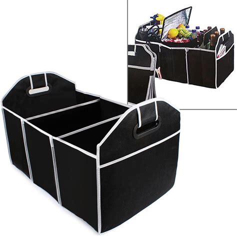 Best Department Store Online 2 Black Storage Bin Trunk Organizer Collapsible Folding Caddy Car