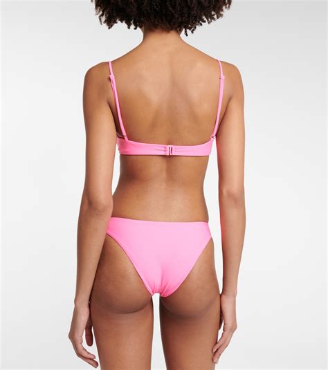 Mia Bikini Top In Pink Jade Swim Mytheresa