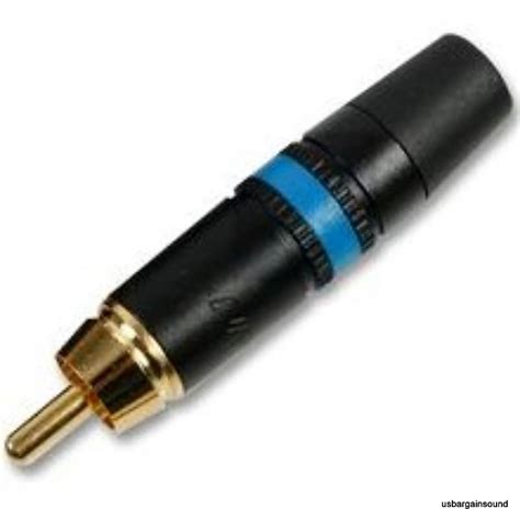 Neutrik Rean NYS373 6 RCA Male Plug With Gold Contacts Reverb