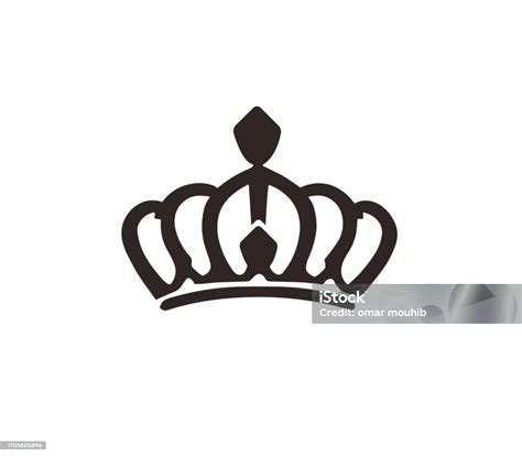 Crown Black Logo Vector Image Stock Illustration - Download Image Now ...