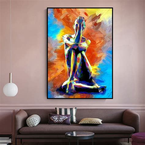 Abstract Woman Nude Oil Painting Sexy Body Art Canvas CJdropshipping