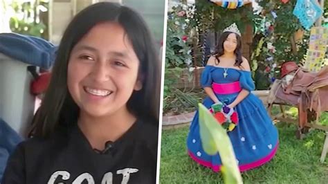 Adolescente latina se hace viral por tejer totalmente su propio vestido de XV años Shows La