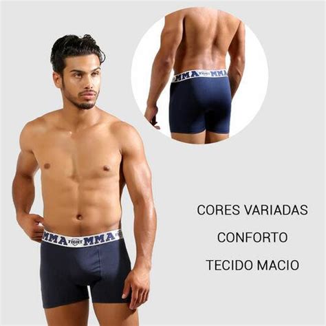 Comprar KIT Cueca Box 4 Unidades Ponto Certo Lingerie Microfibra Lisa Elástico Metálico a