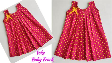 Yoke Baby Frock Cutting And Stitching Designer Baby Frock Cutting And