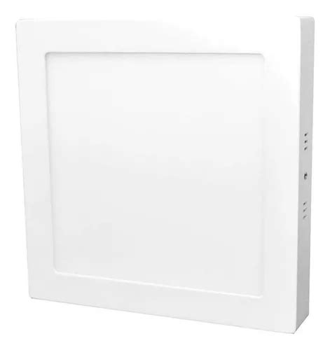 Luminario Led Sobreponer Cuadrado Luz Blanca W Adir Color Blanco