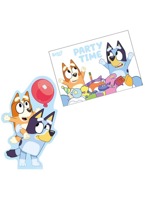 Bluey Party Invitations Pack 8 [9915645] - Struts Party Superstore