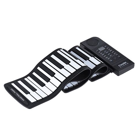 Портативная электронная MIDI-клавиатура Silicon 61 Keys Roll Up Piano ...