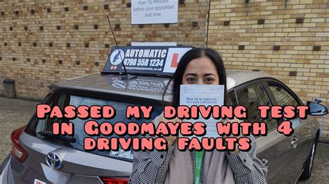 Goodmayes Test Route Pm Learner Passed Her Driving Test With