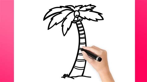 Como Desenhar Um Coqueiro Fácil - COMO DESENHAR UM COQUEIRO - YouTube