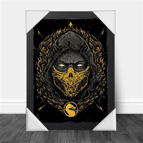 Quadro Decorativo A Mortal Kombat Scorpion Elo