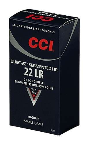 Cci Quiet Subsonic Lr Gr Segmented Hollow Point Rimfire