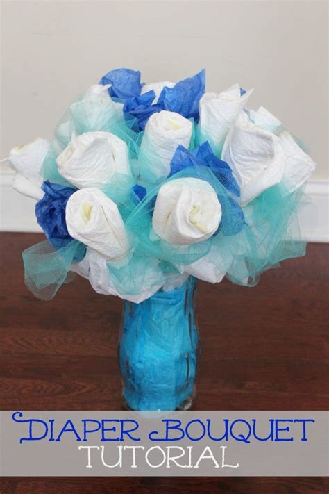 How To Make A Diaper Bouquet Picture Tutorial Diy Baby Shower Gifts