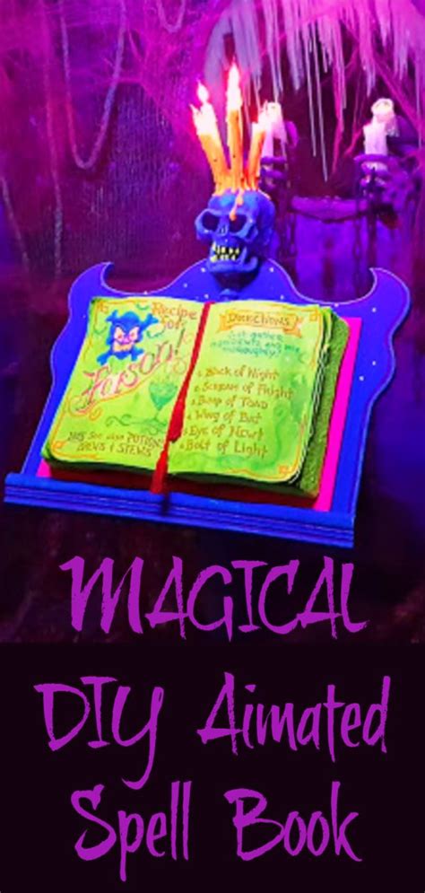 Animated Magic Spell Book Magic Spell Book Halloween Props Diy