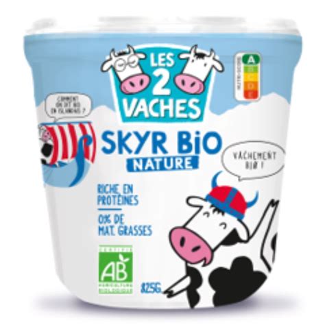 Skyr nature BIO Les 2 Vaches Intermarché