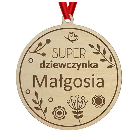 Medal Z Imieniem Prezent Na Dzie Dziecka Medal Sklejka Cena