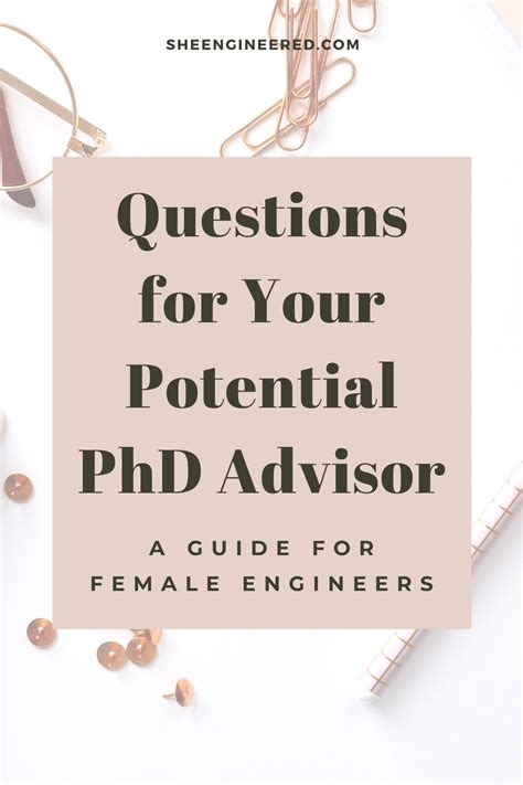 Questions For Your Potential Phd Advisor