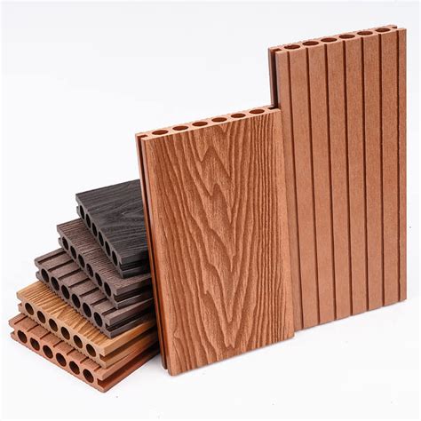 Wood Plastic Composite Decking Solid Floor Outdoor WPC Decking