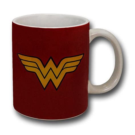 Wonder Woman Logo With White Handle 12oz Mug