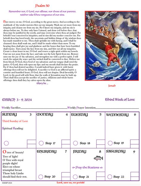 A Lenten Calendar 2024 – Dumb Ox Publications