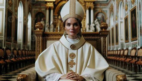 Historic Moment Young Woman Elected Pope In Catholic Regalia