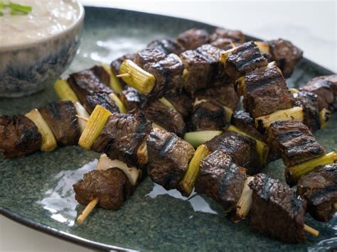 Grilled Steak Skewers With Horseradish Recipe Trisha Yearwood Food