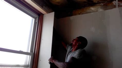 How To Cut Sheetrock Inside Of Windows Youtube