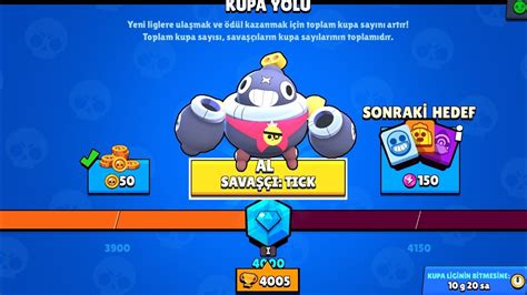 yeni karakterim tick ile brawl stars tek hesaplama bölümünü oynuyorum