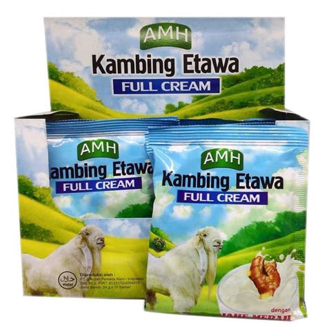 Jual Susu Kambing Etawa FULL CREAM AMH Renceng Dengan Jahe Merah