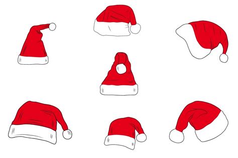 Christmas Santa Hat SVG DXF Vector Graphic By Artgraph Creative Fabrica