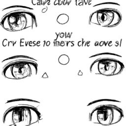 How To Draw A Cute-Eyes - A Step By Step Drawing Guide – Custom Paint ...