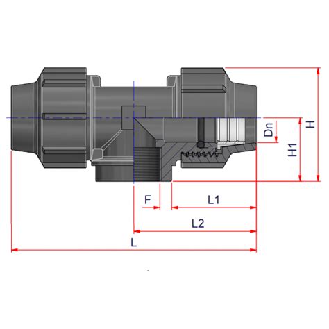 Raccordo A Tee Femmina 3 A 90 Gradi Diametro 90mm Nupi 10KTF9030