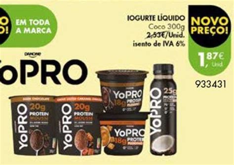 Promo O Iogurte Yopro Em Pingo Doce