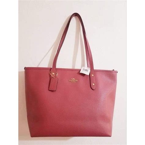 Authentic Coach City Zip Tote In Crossgrain Leather Coach F58846