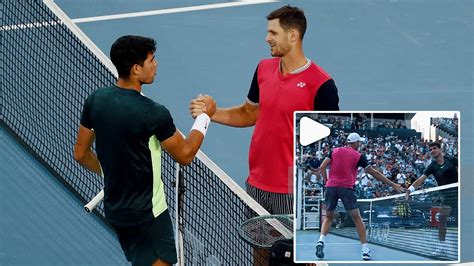 Watch Carlos Alcaraz And Hubert Hurkacz Share A High Five At The Net