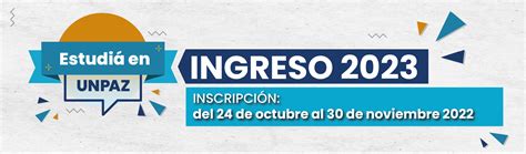 La Unpaz Abre Las Inscripciones Para El Ingreso Universidad